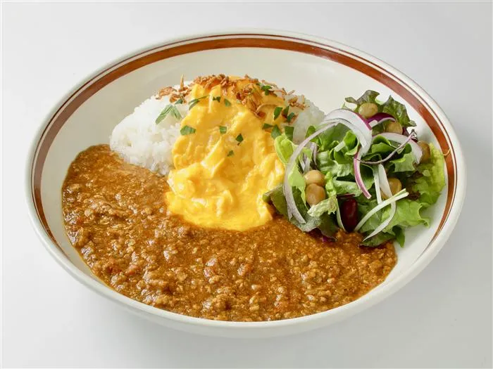 チキンキーマとトロトロたまごのカレー